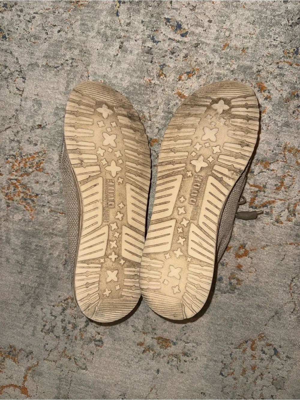 Hey Dude Men's Slip-On Loafers in Taupe Canvas